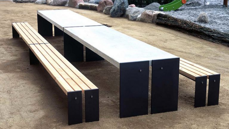 Betonmöbel Möbel auf Beton & Stahl Betontische, Betonbänke
